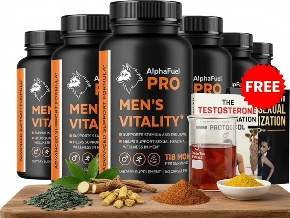 AlphaFuel Pro Natural Supplement Bottle